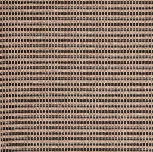 Dywan zewnętrzny Kenzy kratka beżowo-czarny struktura