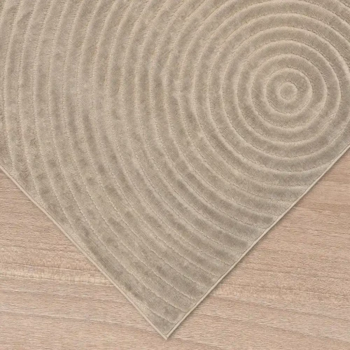 Dywan art deco 3d Dywilan Juno 6 D798AP beige obszycie