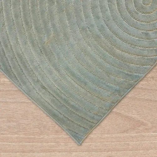 Dywan art deco 3d Dywilan Juno 6 D798AY green obszycie