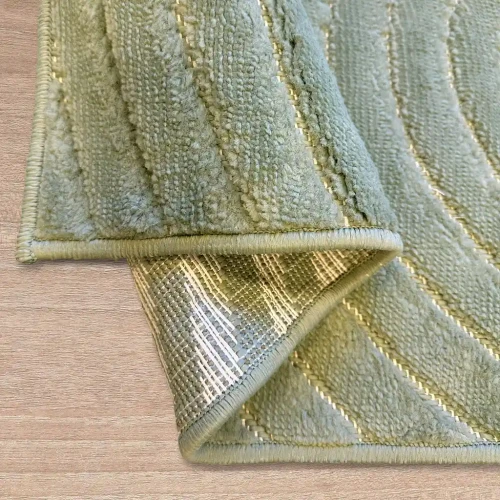 Dywan art deco 3d Dywilan Juno 6 D798AY green spód