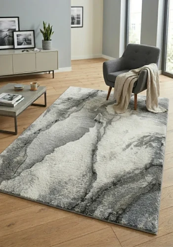 Dywan nowoczesny Dywilan Nera 7 A2932A l.grey/grey aranżacja
