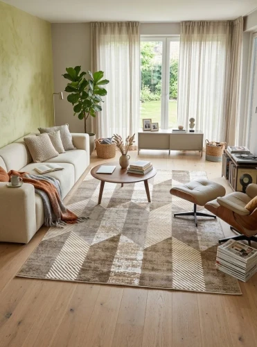 Dywan nowoczesny Dywilan Stylish 06/G6312 beż aranżacja