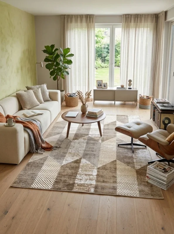 Dywan nowoczesny Dywilan Stylish 06/G6312 beż aranżacja