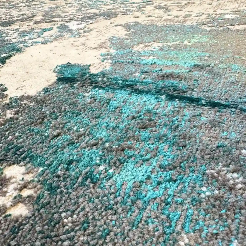 Dywan nowoczesny Dywilan Stylish 16/8780 l.grey/green runo