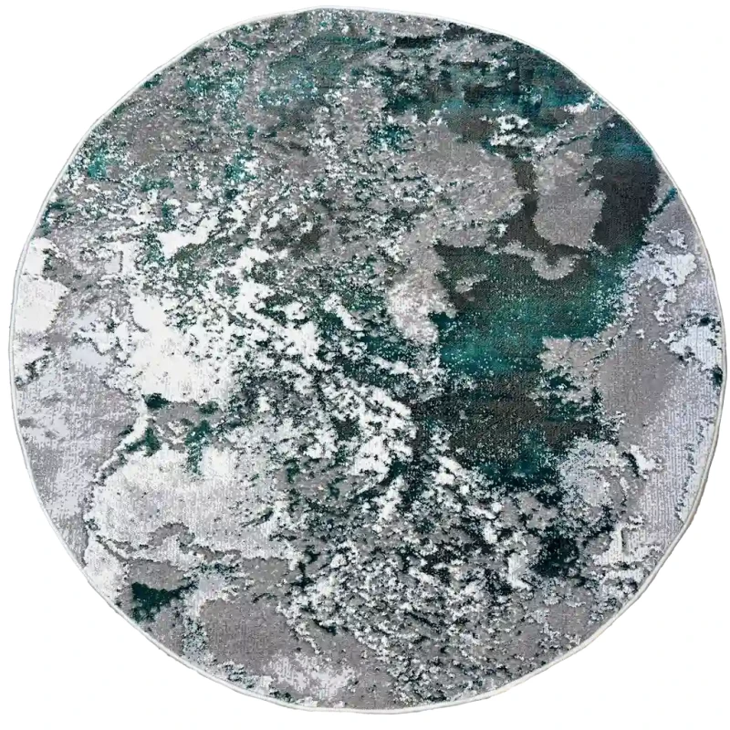 Dywan okrągły nowoczesny Dywilan Stylish 16/8780 l.grey/green