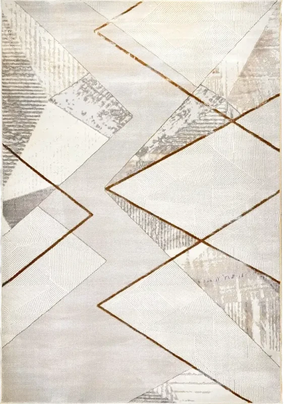 Dywan nowoczesny Dywilan Stylish 21/HE023 gold/beige
