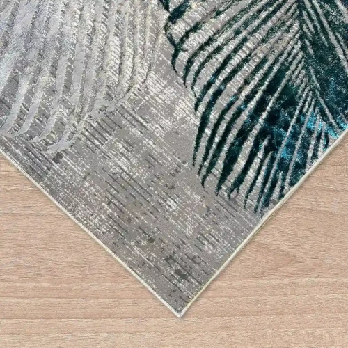 Dywilan Stylish 22/HE056 szaro-zielony obszycie