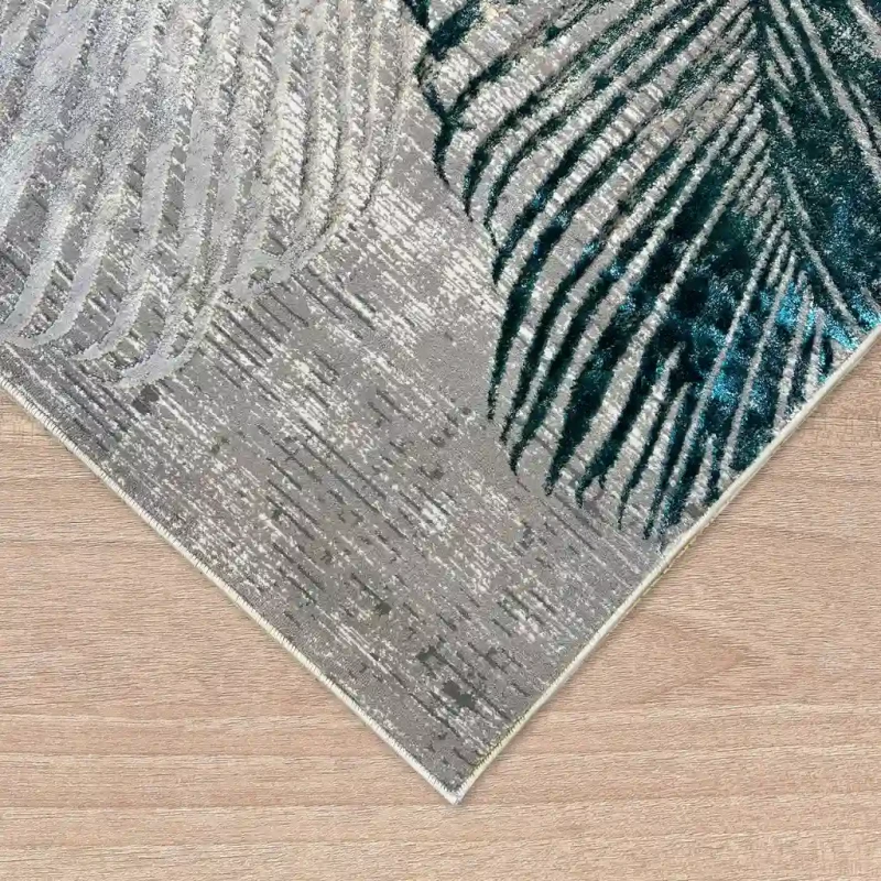 Dywilan Stylish 22/HE056 szaro-zielony obszycie