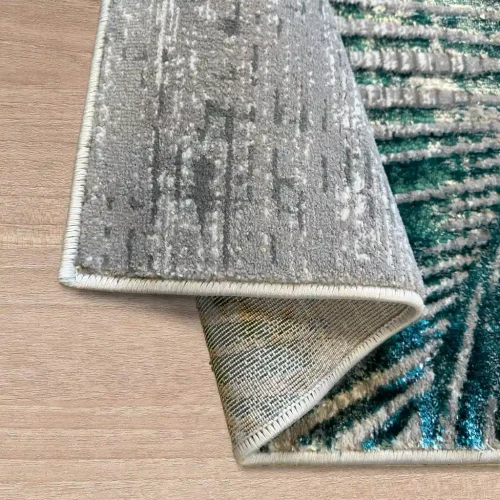 Dywilan Stylish 22/HE056 szaro-zielony spód