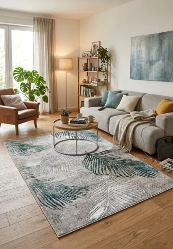 Dywan nowoczesny Dywilan Stylish 22/HE056 szaro-zielony