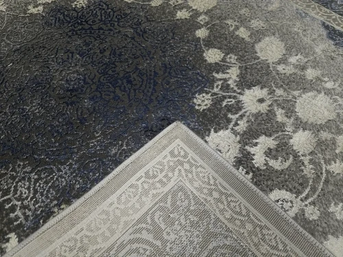 Dywan klasyczny Deluxe 9091 niebieski - spód