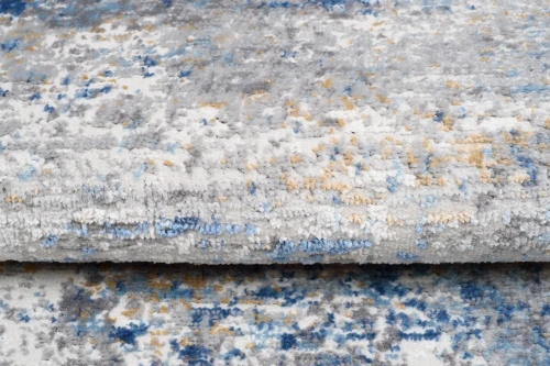 Chodnik nowoczesny Portland G509B szaro-kremowo-niebieski - runo