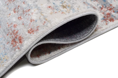 Chodnik nowoczesny Portland G509C szaro-kremowo-pomarańczowy - brzeg