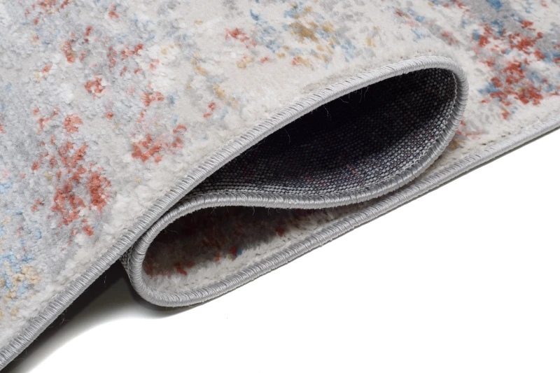 Chodnik nowoczesny Portland G509C szaro-kremowo-pomarańczowy - brzeg