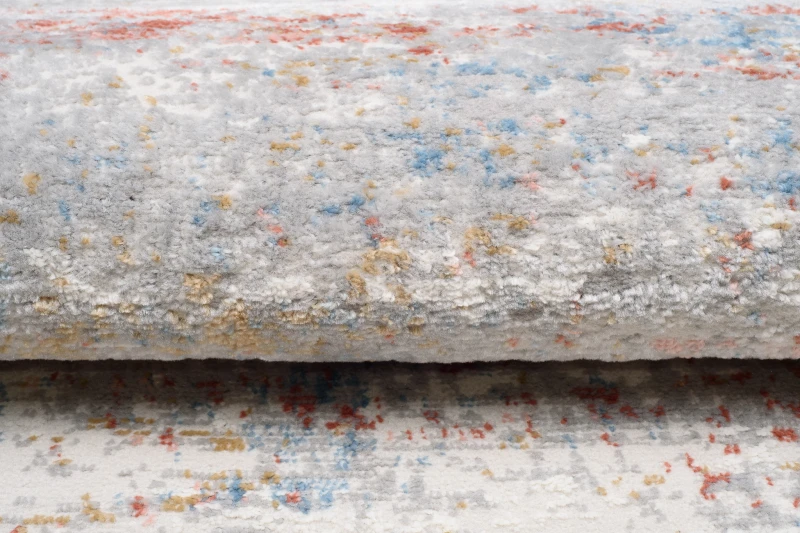 Chodnik nowoczesny Portland G509C szaro-kremowo-pomarańczowy - runo