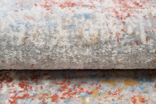 Chodnik nowoczesny Portland G512C szaro-kremowo-pomarańczowy - runo