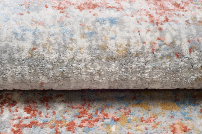 Chodnik nowoczesny Portland G512C szaro-kremowo-pomarańczowy - runo