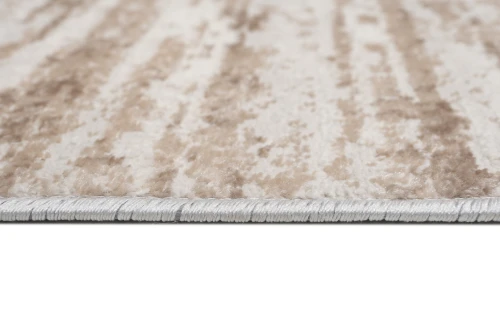 Chodnik nowoczesny Portland D158E kremowo-brązowy - brzeg