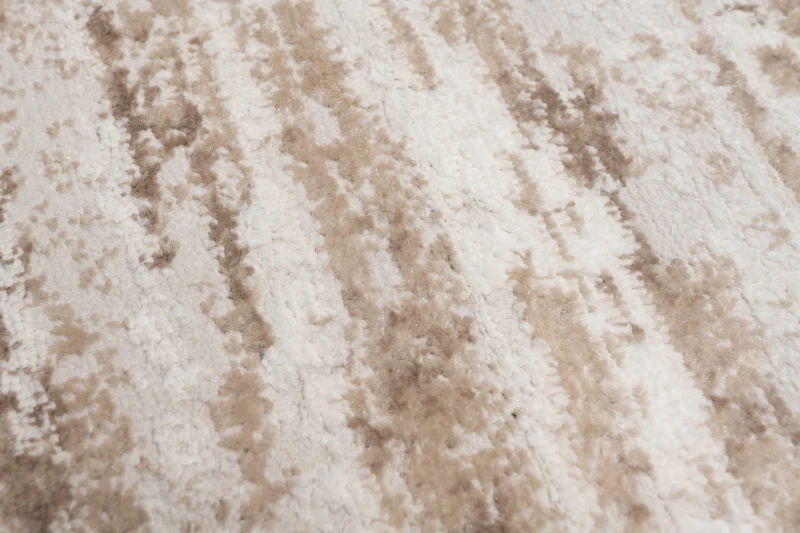 Chodnik nowoczesny Portland D158E kremowo-brązowy - wzór