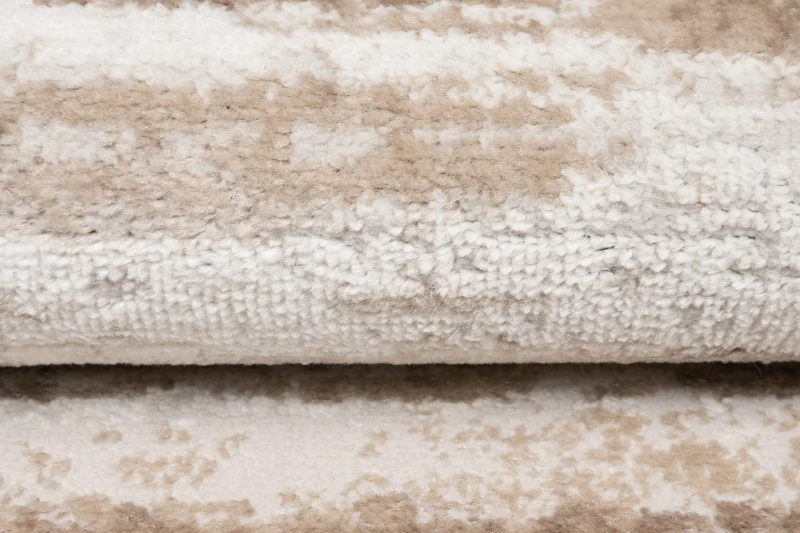 Chodnik nowoczesny Portland D158E kremowo-brązowy - runo