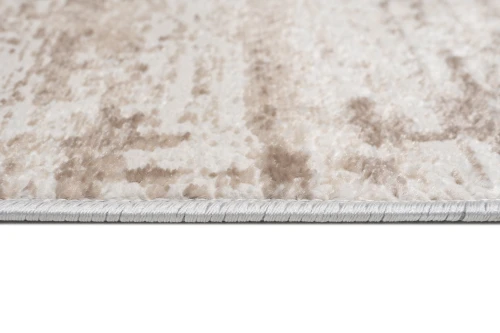 Chodnik nowoczesny Portland D175E kremowo-brązowy - brzeg