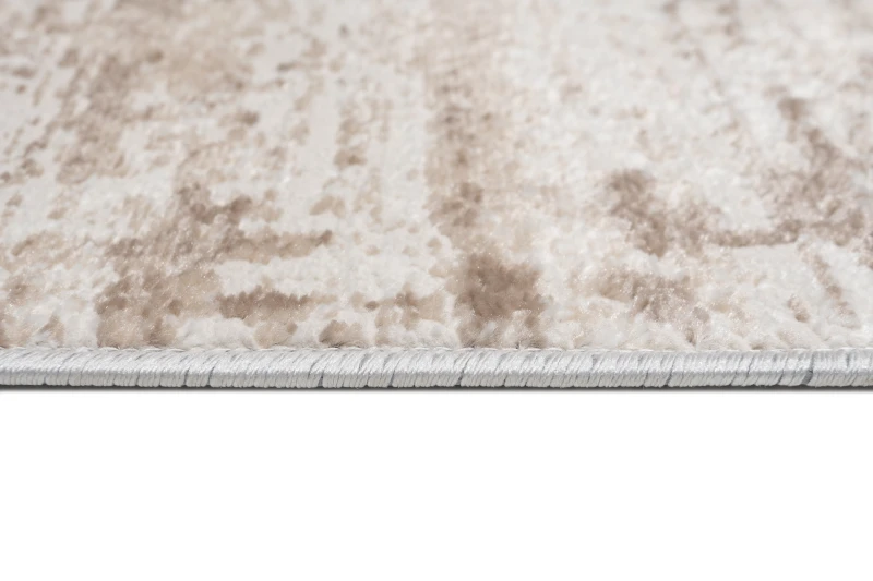 Chodnik nowoczesny Portland D175E kremowo-brązowy - brzeg