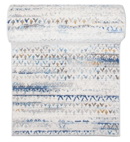 Chodnik Portland G494B biało-niebieski w rolce