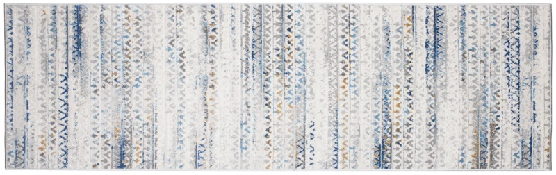 Chodnik Portland G494B biało-niebieski - w poziomie