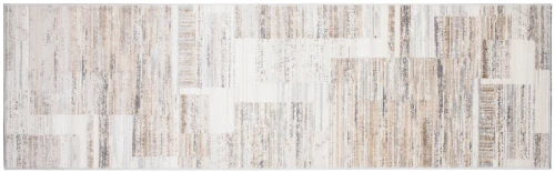 Chodnik nowoczesny Portland G498A biało-beżowy - w poziomie