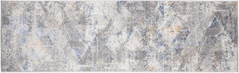 Chodnik nowoczesny Portland G500B szaro-beżowo-niebieski w poziomie