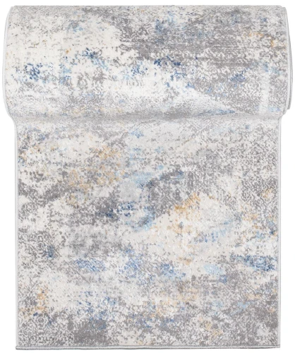 Chodnik nowoczesny Portland G500B szaro-beżowo-niebieski w rolce