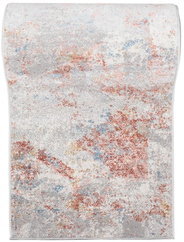 Chodnik nowoczesny Portland G500C szaro-pomarańczowy w rolce