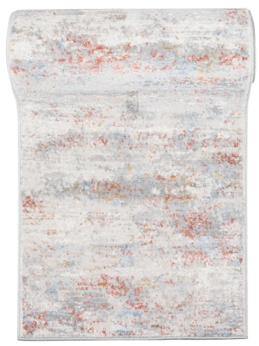 Chodnik nowoczesny Portland G509C szaro-kremowo-pomarańczowy w rolce