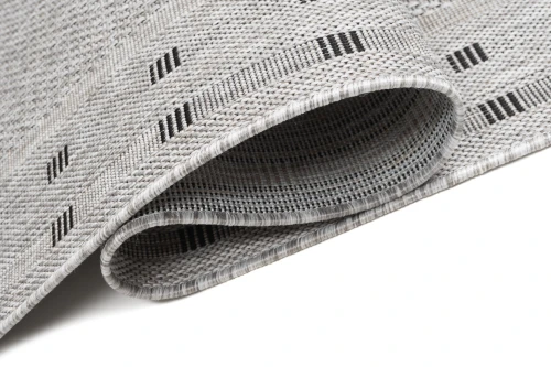 Chodnik płaskotkany geometria Melissa MAA KE63A szary - brzeg