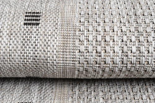 Chodnik płaskotkany geometria Melissa MAA KE63A szary - runo