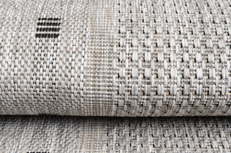 Chodnik płaskotkany geometria Melissa MAA KE63A szary - runo