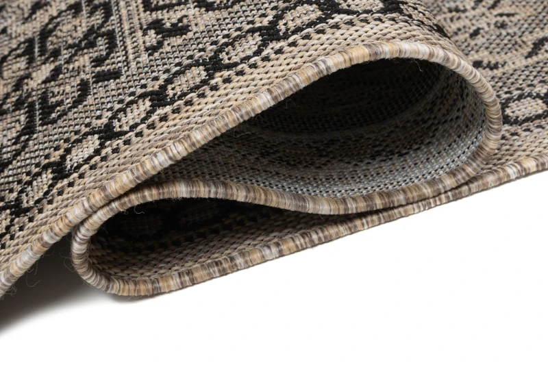 Chodnik płaskotkany Melissa MAA KF87A brązowy - brzeg