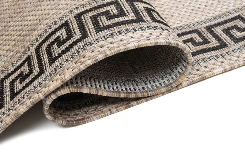 Chodnik płaskotkany Melissa MAA KF91A brązowy - brzeg