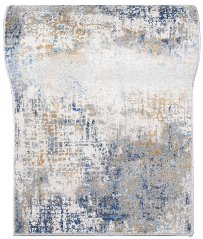 Chodnik nowoczesny Portland G512B beżowo-kremowo-niebieski w rolce