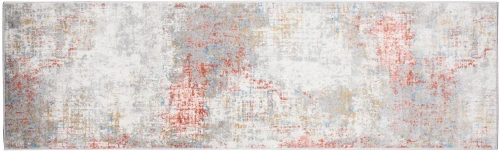 Chodnik nowoczesny Portland G512C szaro-kremowo-pomarańczowy w poziomie