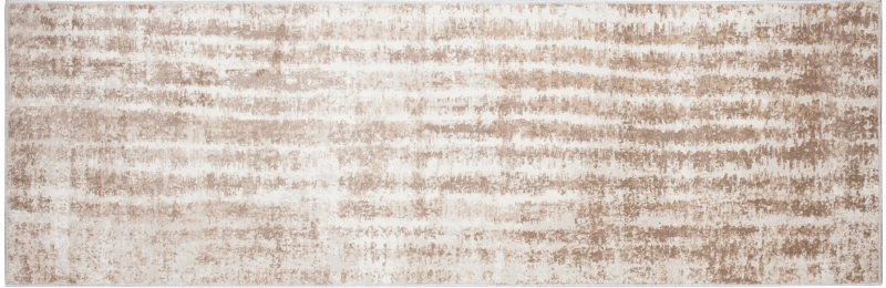 Chodnik nowoczesny Portland D156E kremowo-beżowy w poziomie