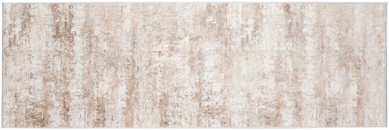 Chodnik nowoczesny Portland D163E kremowo-beżowy w poziomie