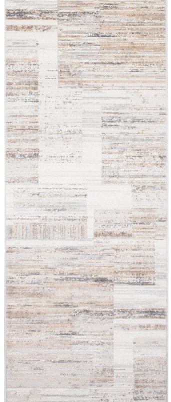 Chodnik nowoczesny Portland G498A biało-beżowy - w pionie