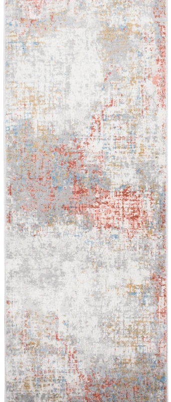 Chodnik nowoczesny Portland G512C szaro-kremowo-pomarańczowy w pionie