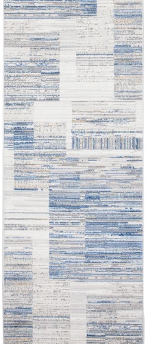 Chodnik nowoczesny Portland G498B biało-niebieski - w pionie