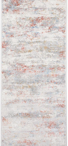 Chodnik nowoczesny Portland G509C szaro-kremowo-pomarańczowy w pionie