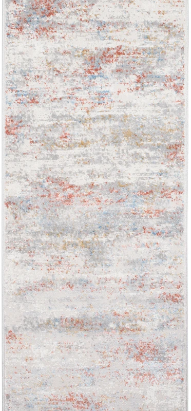 Chodnik nowoczesny Portland G509C szaro-kremowo-pomarańczowy w pionie