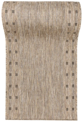 Chodnik płaskotkany geometria  Melissa MAA KE63A brązowy