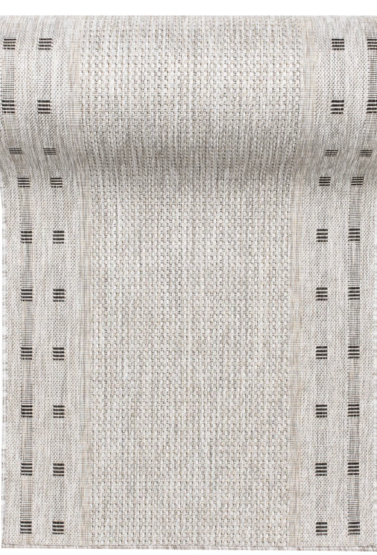 Chodnik płaskotkany geometria Melissa MAA KE63A szary