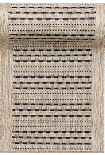 Chodnik płaskotkany geometria Melissa MAA KF84A brązowy